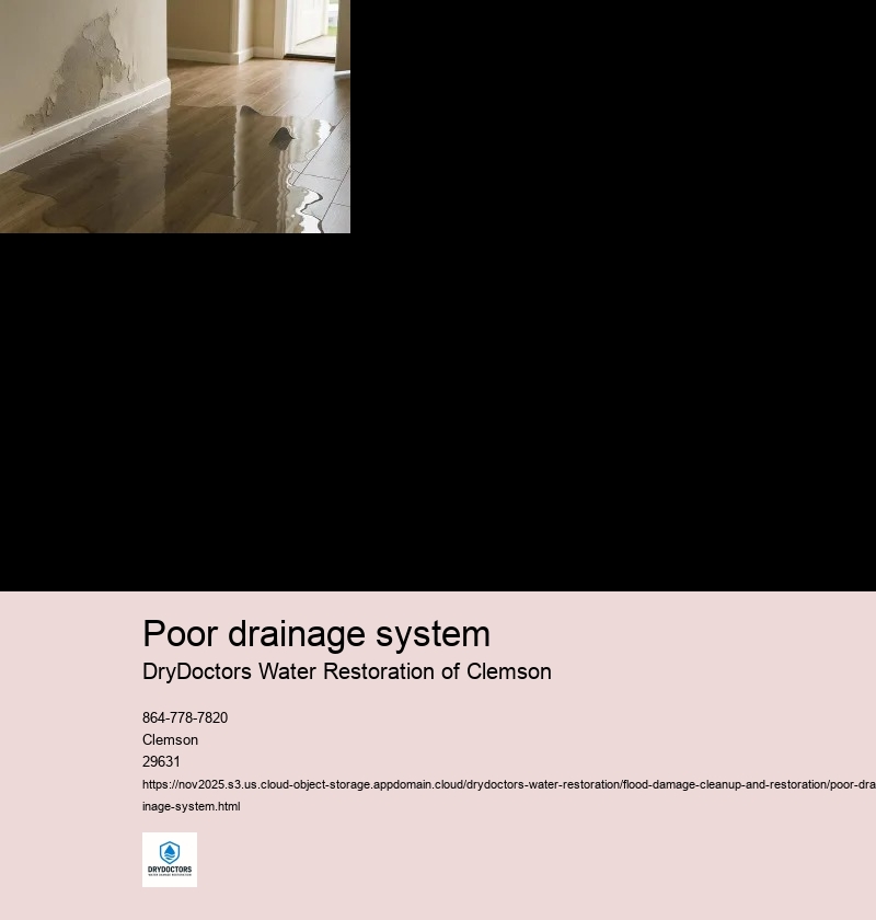 Impact of poor drainage system on flood damage